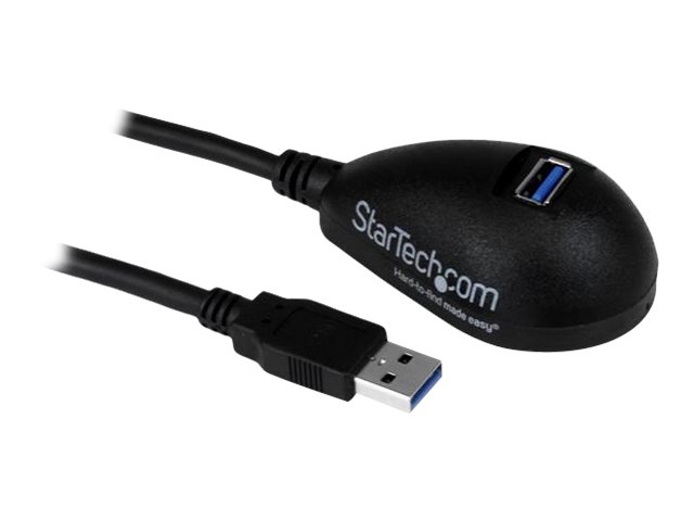 StarTech.com 1,5m SuperSpeed USB 3.0 Desktop Verlängerungskabel  Dockingkabel - Stecker  Buchse - Schwarz - USB-Verlängerungskabel - USB Typ A (W)