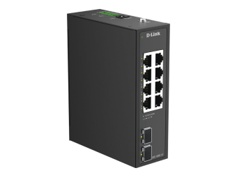 D-Link DIS 100G-10 - Switch - unmanaged - 8 x 101001000 + 2 x Gigabit SFP