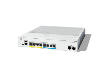 Cisco Catalyst 1300-8MGP-2X - Switch - L3 - managed - 4 x Gigabit Ethernet + 4 x 10010002.5G + 2 x 10 Gigabit SFP+ - an Rack montierbar - PoE+ (120 W)