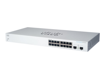 Cisco Business 220 Series CBS220-16P-2G - Switch - Smart - 16 x 101001000 (PoE+)