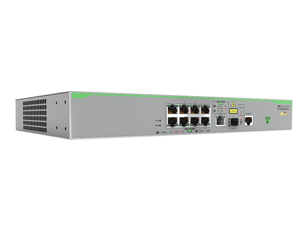 Allied Telesis CentreCOM FS980M9PS - Switch - L3 - managed - 8 x 10100 (PoE+)