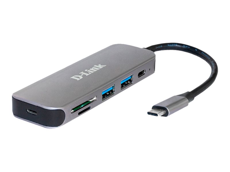 D-Link DUB-2325 - Hub - 2 x SuperSpeed USB 3.0 + 1 x USB-C (nur Daten)