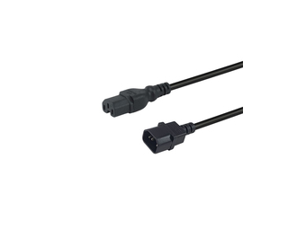 Equip Stromkabel C14 ->C15 StBu schwarz - Kabel - StromNetzteil