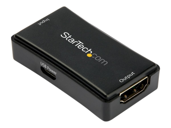 StarTech.com 14m HDMI Verstärker - 4K 60Hz - USB betrieben - HDMI SignalverstärkerVerlängerung - HDMI Inline RepeaterBooster - Aktiver 4K60 HDMI Video Extender - 7.1 Audio Unterstützung (HDBOOST4K2)