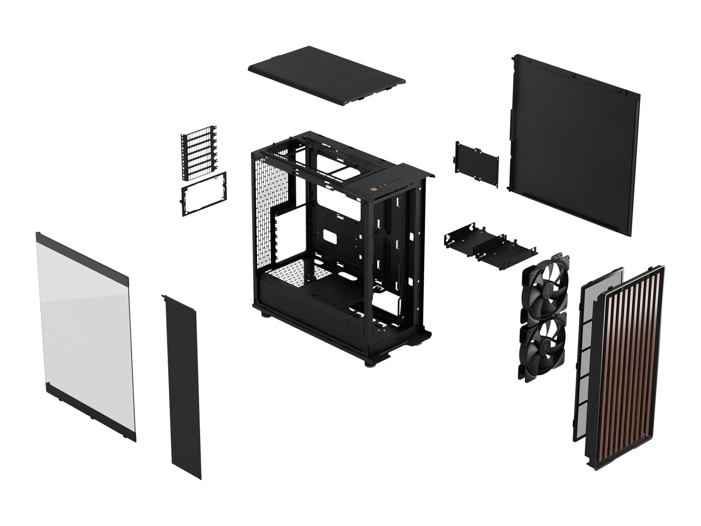 Fractal Design North - Mid tower - ATX - Seitenteil mit Fenster (getöntes Glas)