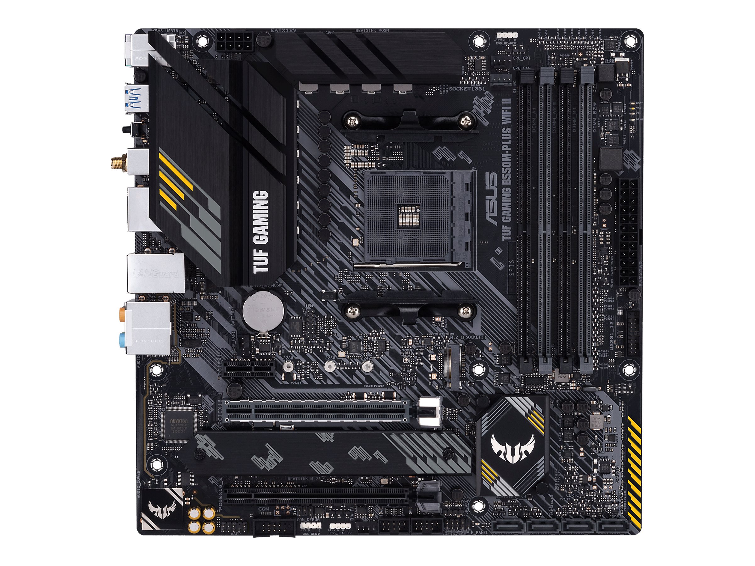 ASUS TUF GAMING B550M-PLUS WIFI II - Motherboard - micro ATX - Socket AM4 - AMD B550 Chipsatz - USB-C Gen2, USB 3.2 Gen 1, USB 3.2 Gen 2 - 2.5 Gigabit LAN, Wi-Fi 6, Bluetooth - Onboard-Grafik (CPU erforderlich)