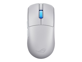 ASUS ROG Harpe II Ace - Maus - Für Rechtshänder - optisch - 6 Tasten - kabellos, kabelgebunden - USB 2.0, 2.4 GHz, Bluetooth 5.1 - kabelloser Empfänger (USB)