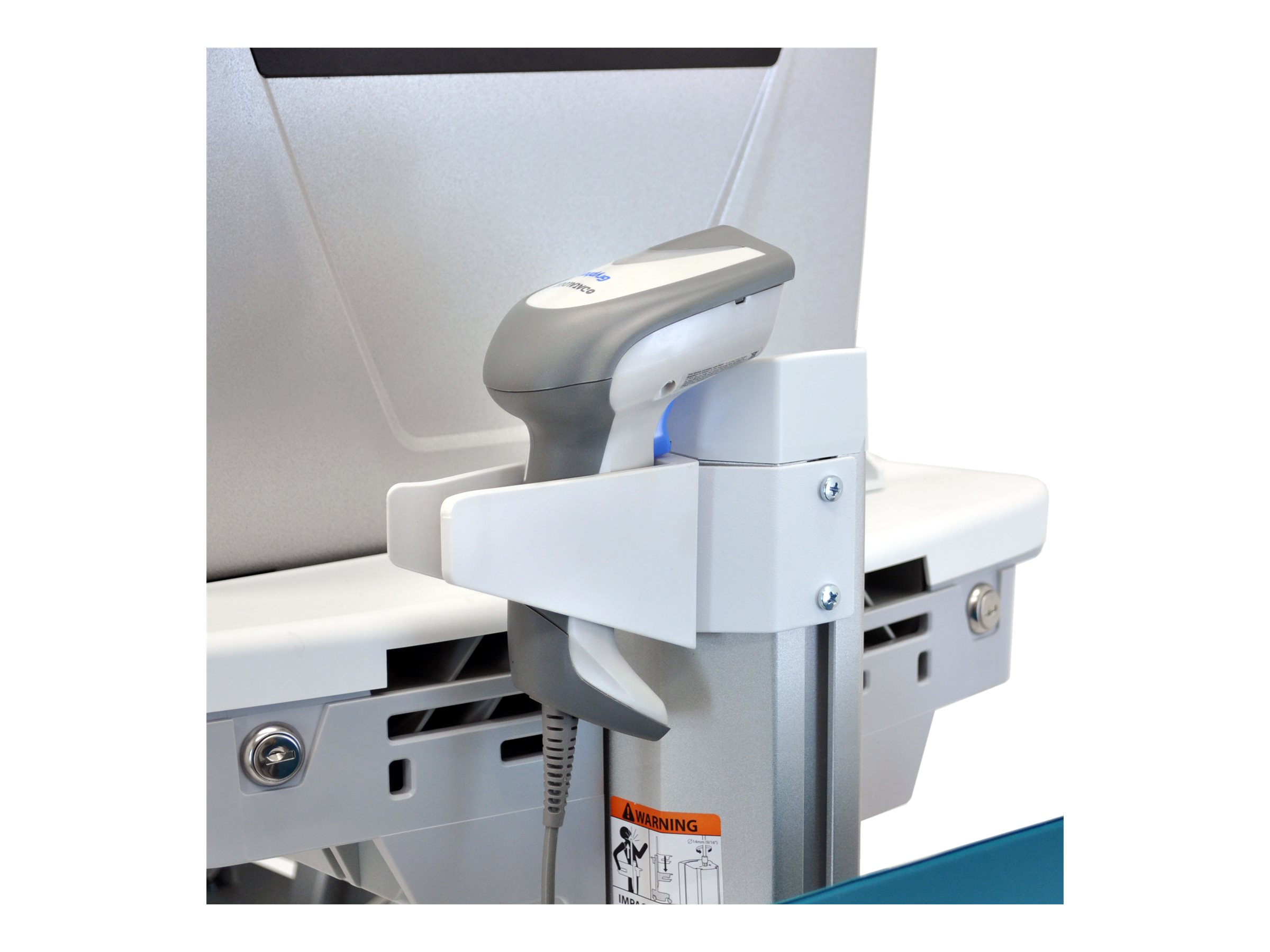 Ergotron SV42 - Wagen - Konstante Krafttechnologie - für LCD-Display  PC-Ausrüstung - mit LCD-Drehpunkt, EU - verriegelbar - medizinisch - Aluminium, verzinker Stahl, hochwertiger Kunststoff - Bildschirmgröße bis zu 61 cm (bis zu 24 Zoll)