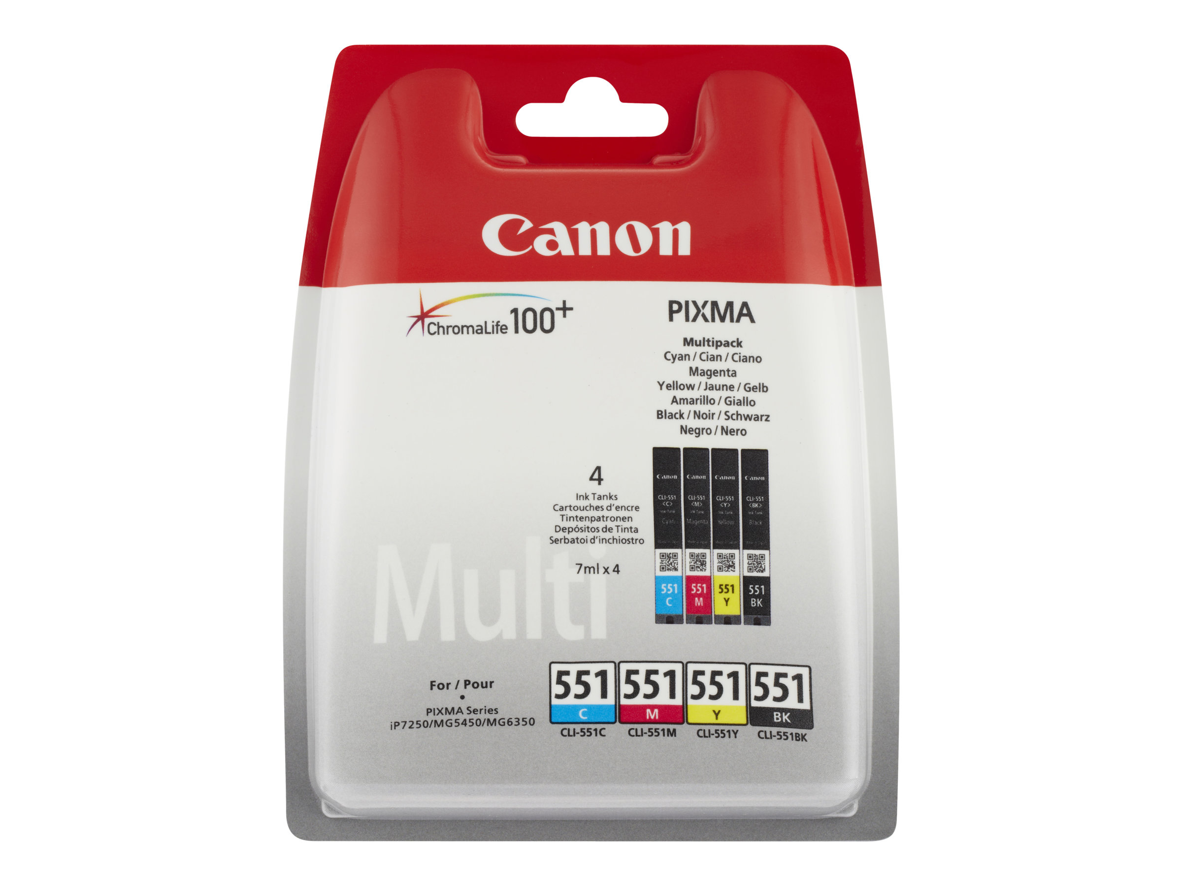 Canon CLI-551 CMYBK Multipack - 4er-Pack - 7 ml