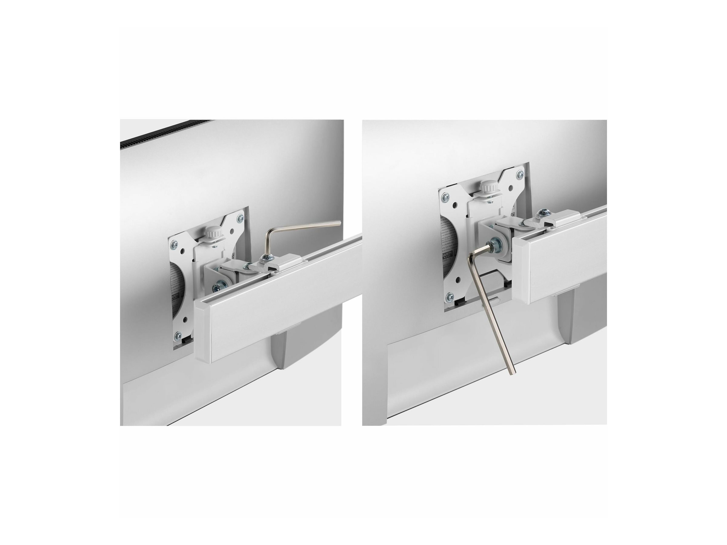 StarTech.com Six-Monitor Desk Mount w Crossbar, Up To 32" Screens17.6lb - Befestigungskit - für 6 LCD-Displays - Säule, dual - Stahl, Kunststoff - weiß - Bildschirmgröße 43.2-81.3 cm (17"-32")