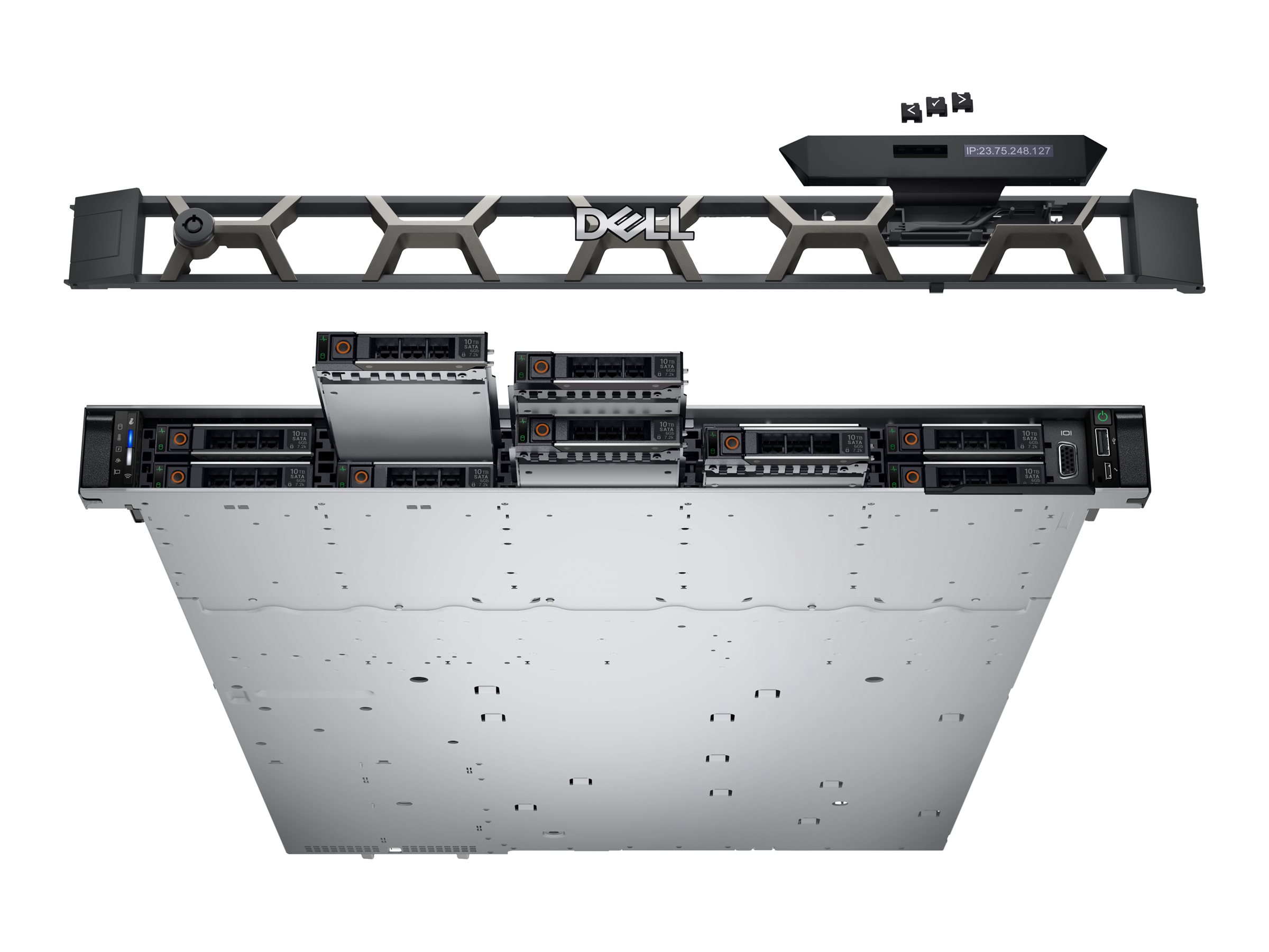 Dell PowerEdge R650xs - Server - Rack-Montage - 1U - zweiweg - 1 x Xeon Silver 4310  2.1 GHz - RAM 32 GB - SAS - Hot-Swap 6.4 cm (2.5")