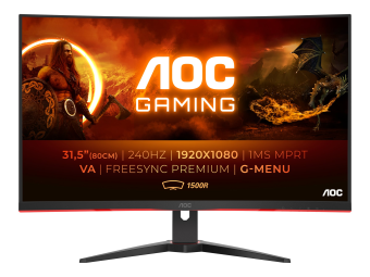 AOC Gaming C32G2ZEBK - LED-Monitor - Gaming - gebogen - 80 cm (32")