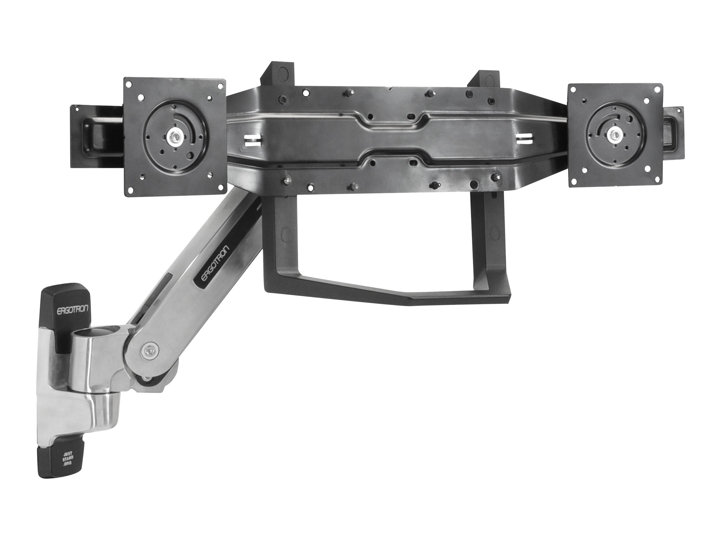Ergotron Montagekomponente (Griff, Halterung für zwei Monitore) - für 2 LCD-Displays - Schwarz - Bildschirmgröße 56-66 cm (22"-26")