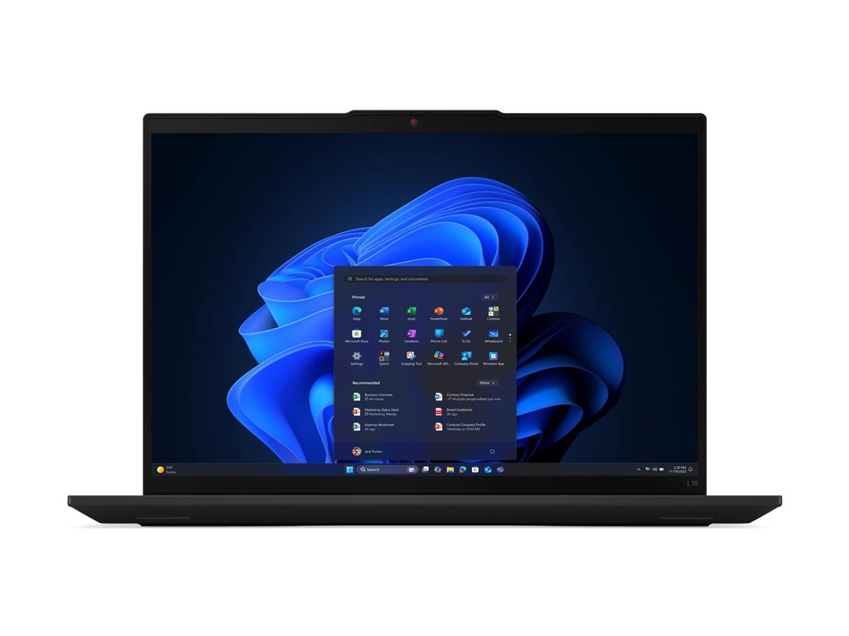 Lenovo ThinkPad L16 Gen 2 21RH - 180°-Scharnierdesign - AMD Ryzen AI 7 PRO 350  2 GHz - Win 11 Pro - Radeon 860M - 32 GB RAM - 1 TB SSD TCG Opal Encryption 2, NVMe - 40.6 cm (16")