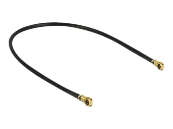 Delock Antennenkabel - MHF4HSC Stecker gewinkelt zu MHF4HSC Stecker gewinkelt