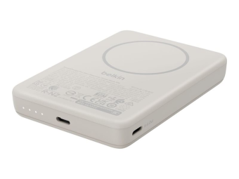 Belkin BoostCharge - Powerbank - schlank, magnetisch, mit Qi2 - 10000 mAh - 30 watt - Fast Charge - 2 Ausgabeanschlussstellen (USB-C)