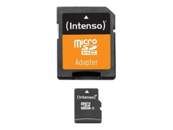 Intenso Flash-Speicherkarte (microSDHCSD-Adapter inbegriffen)