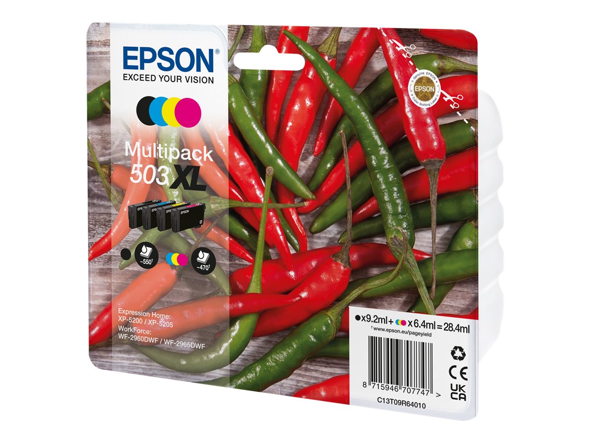 Epson 503XL Multipack - 4er-Pack - XL - Schwarz, Cyan, Magenta, Gelb