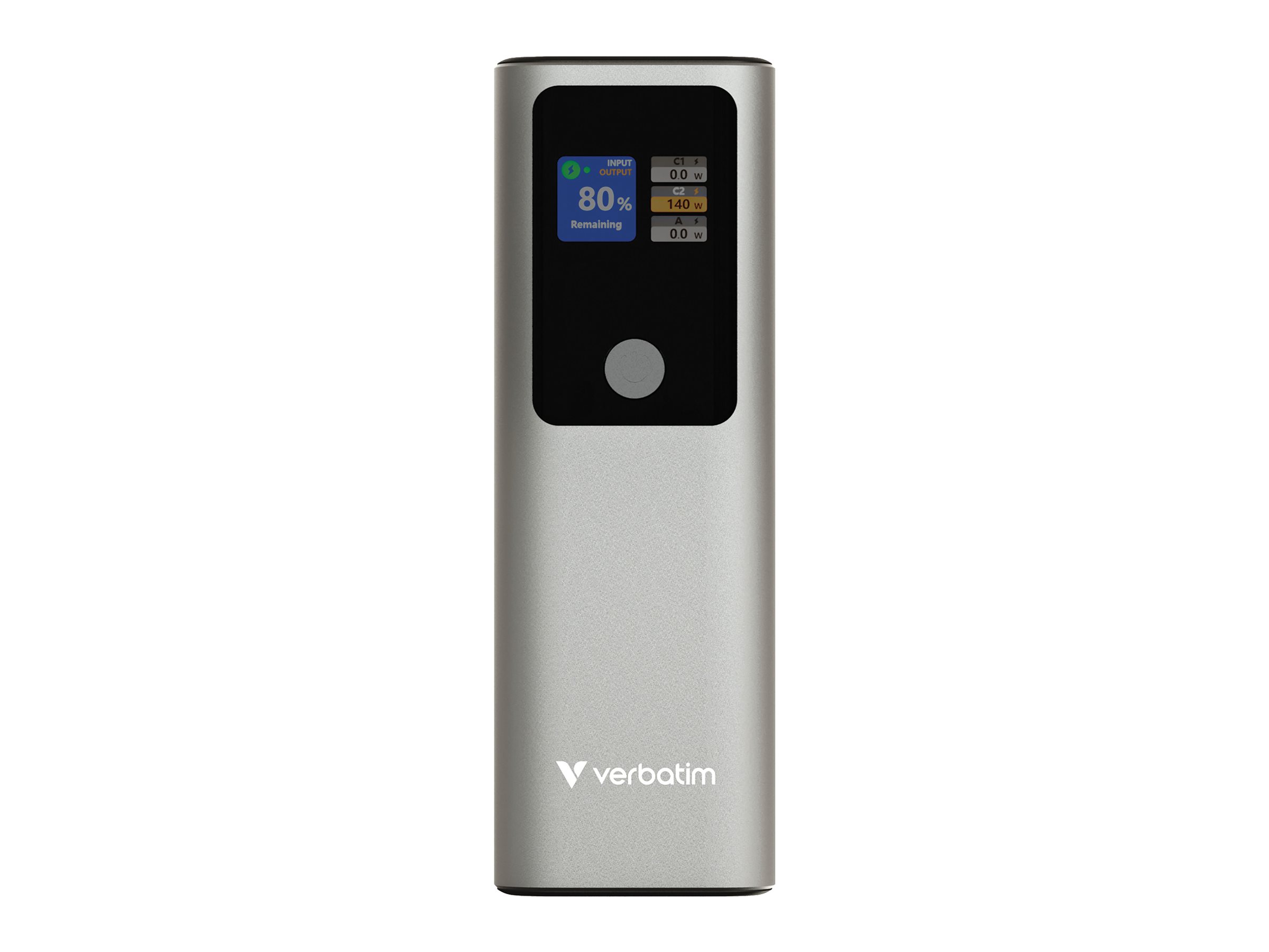 Verbatim Charge n Go - Induktive Power Bank - Magnethalterung - 27000 mAh - 65 Watt - Fast Charge - 3 Ausgabeanschlussstellen (24 pin USB-C)