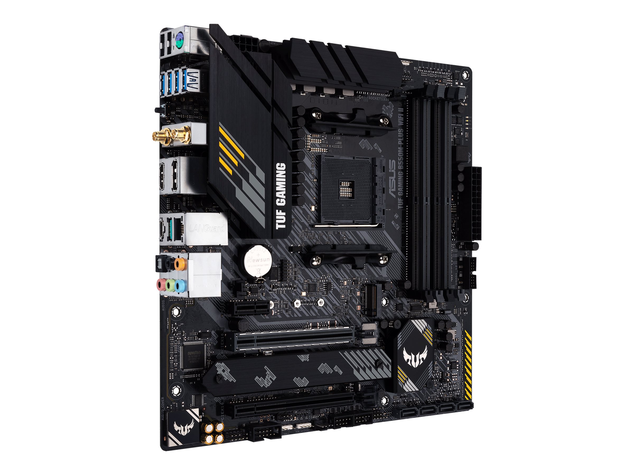 ASUS TUF GAMING B550M-PLUS WIFI II - Motherboard - micro ATX - Socket AM4 - AMD B550 Chipsatz - USB-C Gen2, USB 3.2 Gen 1, USB 3.2 Gen 2 - 2.5 Gigabit LAN, Wi-Fi 6, Bluetooth - Onboard-Grafik (CPU erforderlich)