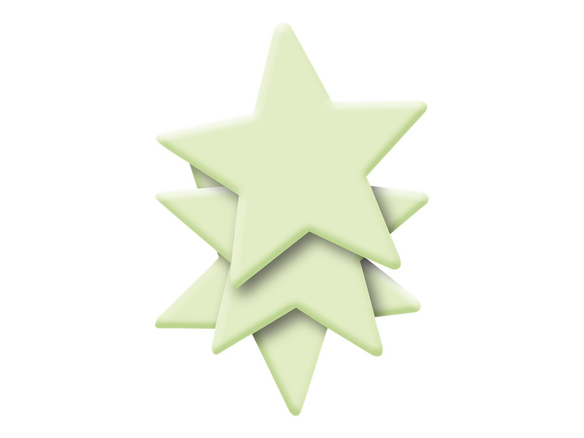 HERMA HOME - Dekorationskleber - Stern - 8.2 x 8.2 cm - Luminous - Kunststoff (Packung mit 3)