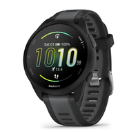Garmin Forerunner 165 - Schwarz - Sportuhr mit Band - Silikon - Slate Gray - Handgelenkgröße 126-203 mm - Anzeige 3 cm (1.2")