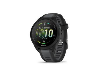 Garmin Forerunner 165 - Schwarz - Sportuhr mit Band - Silikon - Slate Gray - Handgelenkgröße 126-203 mm - Anzeige 3 cm (1.2)