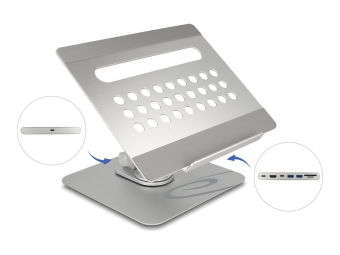 Delock Dockingstation + Notebook-Tablet-Ständer