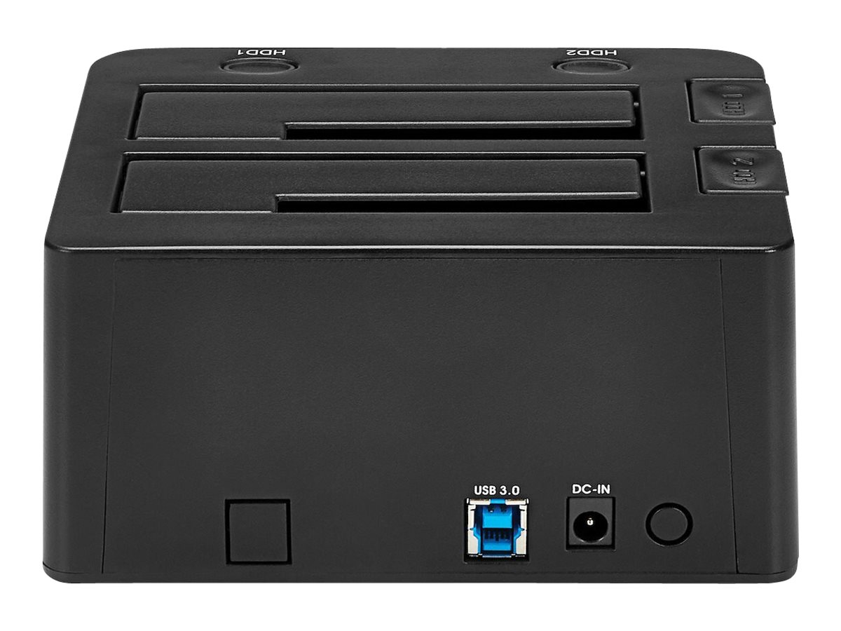 StarTech.com Dual-Bay USB 3.0 SATA Festplatten Dockingstation, Extern - Speicher-Controller - 2.5", 3.5" (6.4 cm, 8.9 cm)