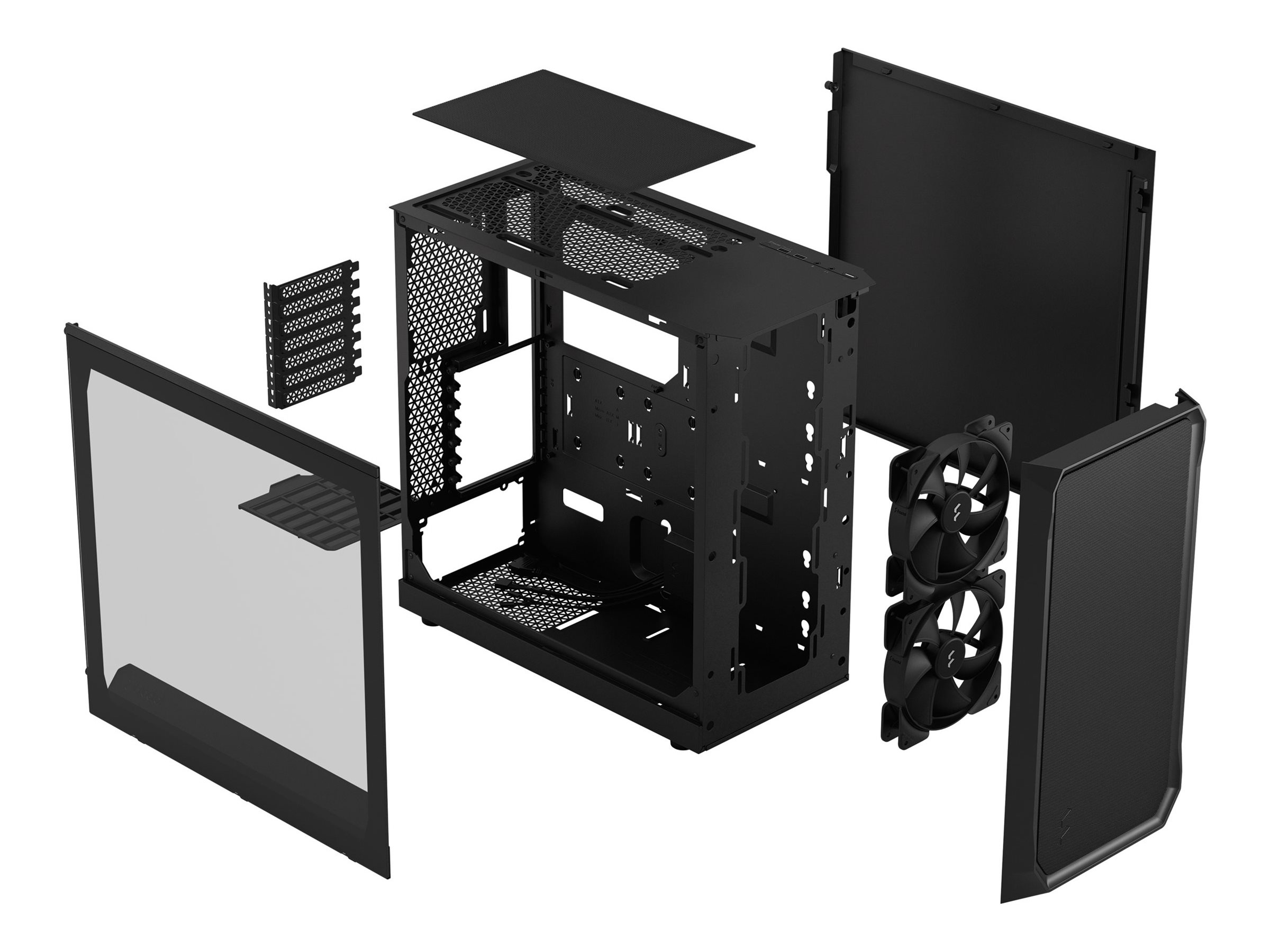 Fractal Design Focus 2 - Tower - ATX - Seitenteil mit Fenster (gehärtetes Glas)