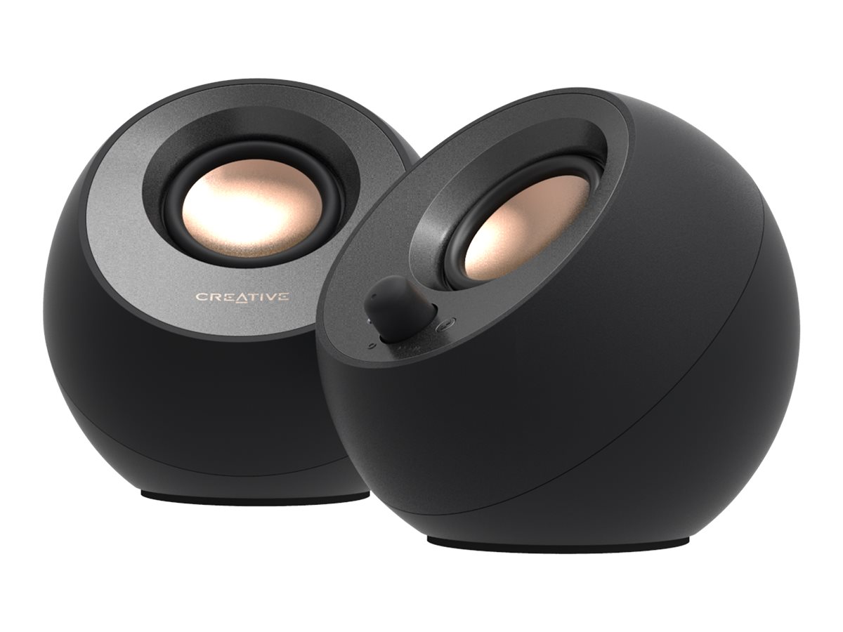 Creative Labs Creative Pebble V3 - Lautsprecher - für PC - 2.0-Kanal - kabellos - Bluetooth - USB - 8 Watt (Gesamt)