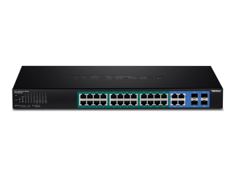 TRENDnet TPE TPE-2840WS 28-Port Gigabit Web Smart PoE+ Switch - Switch - managed - 4 x 101001000 (PoE+)
