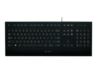 Logitech Corded K280e - Tastatur - USB - Nordisch