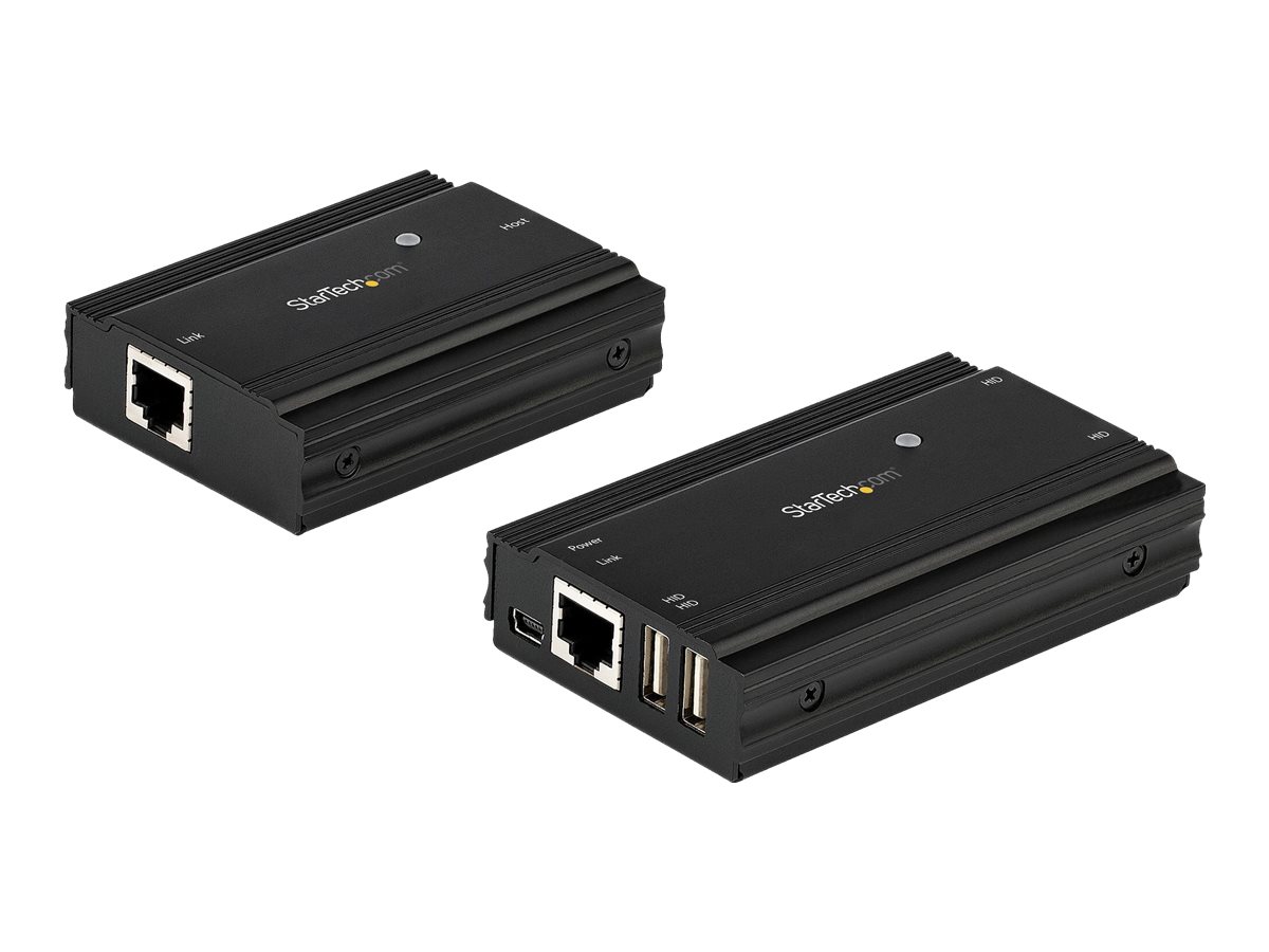 StarTech.com 4 Port USB 2.0 Extender-Hub über ein einzelnes CAT5eCAT6 Ethernet Kabel (RJ45)