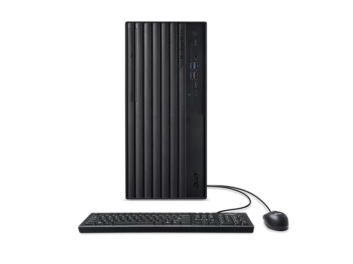 Acer Veriton Vero M4 VVM4720GT - Mid tower - Core i7 i7-14700  2.1 GHz - RAM 16 GB - SSD 512 GB - DVD SuperMulti - UHD Graphics 770 - 1GbE, Wi-Fi 6E, Bluetooth 5.3 - WLAN 802.11abgnacax (Wi-Fi 6E)