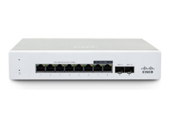 Cisco Meraki MS130-8 - Switch - managed - 8 x 101001000Base-T + 2 x Gigabit SFP