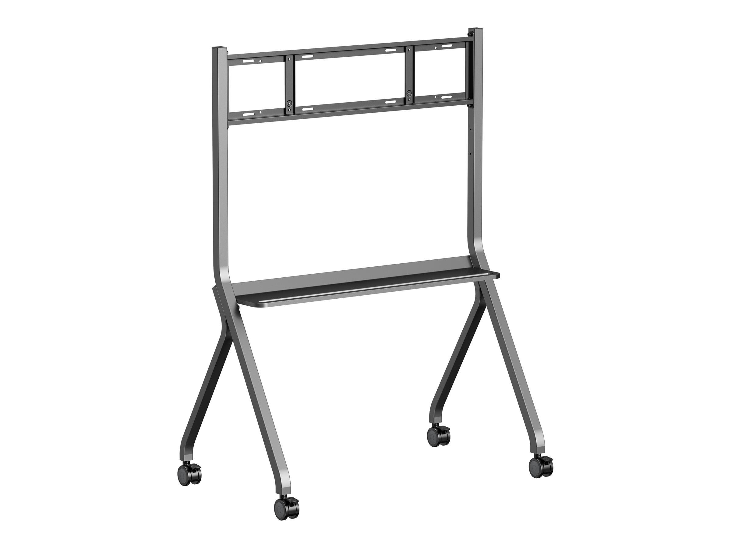 Iiyama MD-CART02-S1 - Wagen - für Flachbildschirm - with anti-collision, shelf for accessories - Bildschirmgröße 139.7-218.4 cm (55"-86")