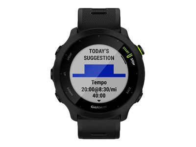 Garmin Forerunner 55 - Schwarz - Sportuhr mit Band - Silikon - schwarz - Anzeige 2.63 cm (1.04")