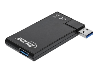 InLine 180 Twist Hub USB 3.0 - 4 Port - drehbar - schwarz