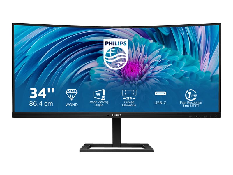Philips E-line 346E2CUAE - LED-Monitor - gebogen - 86 cm (34")