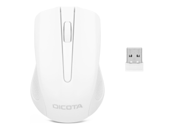 Dicota Comfort - Maus - rechts- und linkshändig - optisch - 3 Tasten - kabellos - 2.4 GHz - kabelloser Empfänger (USB)
