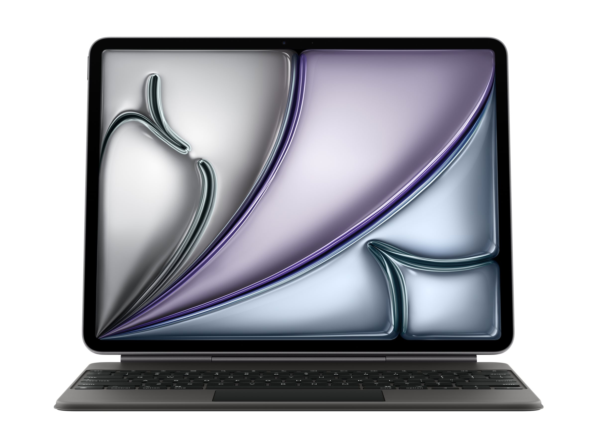 Apple Magic Keyboard - Tastatur und Foliohülle - mit Trackpad - Apple Smart connector - QWERTZ - Deutsch - Schwarz - für 13-inch iPad Air (M2, M3)