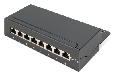 DIGITUS Desktop CAT 6, Klasse E Patch Panel, geschirmt