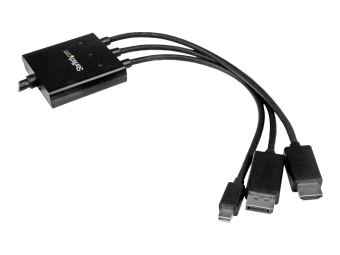StarTech.com 2m HDMI, DisplayPort oder Mini DisplayPort auf HDMI Konverter Kabel - HDMI, DP oder Mini DP zu HDMI Adapterkabel - Videoadapter - HDMI, DisplayPort, Mini DisplayPort männlich zu HDMI, Mikro-USB Typ B (nur Strom)
