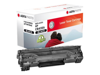 AgfaPhoto Schwarz - kompatibel - Tonerpatrone (Alternative zu Canon 712 HP 35A HP CB435A)