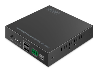DIGITUS HDMI Fiber KVM IP Receiver, 4K60Hz