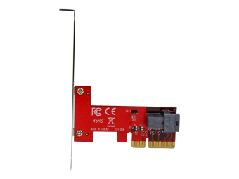 StarTech.com x4 PCI Express auf SFF-8643 Adapter für PCIe NVMe U.2 SSD - PCI Express 25 NVM Express SSD Adapter - Schnittstellenadapter - 2.5 (6.4 cm)