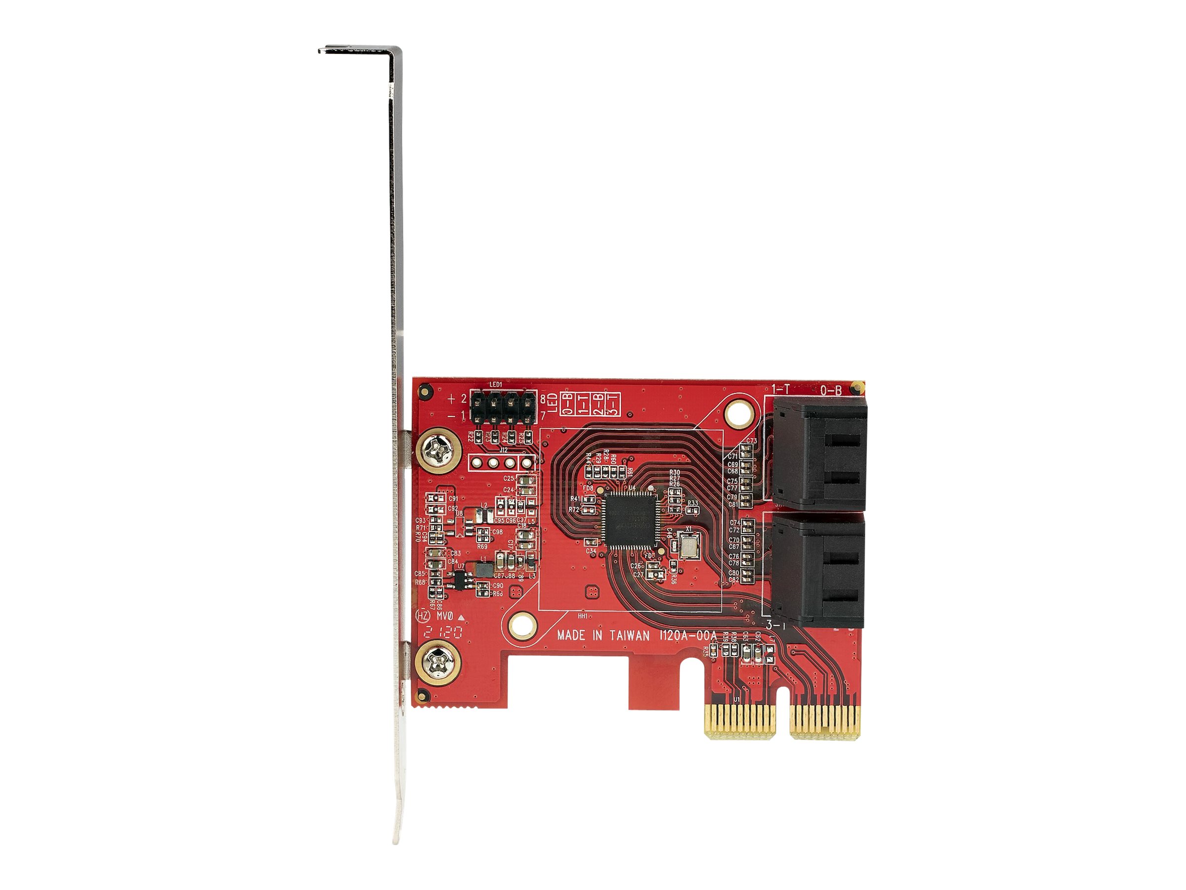 StarTech.com PCIe SATA Controller Karte - 4 Port SATA 3 ErweiterungskarteKontroller - 6Gbits - FullLow-Profile Blende - PCI Express FestplattenSSD kontrollerAdapter (4P6G-PCIE-SATA-CARD)