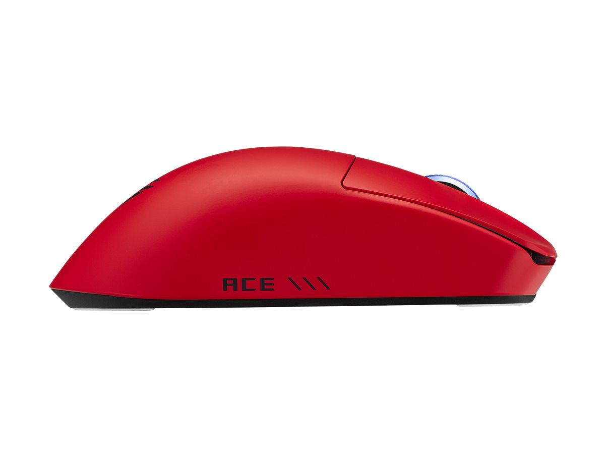 ASUS ROG Harpe II Ace - Maus - Für Rechtshänder - optisch - 6 Tasten - kabellos, kabelgebunden - USB 2.0, 2.4 GHz, Bluetooth 5.1 - kabelloser Empfänger (USB)