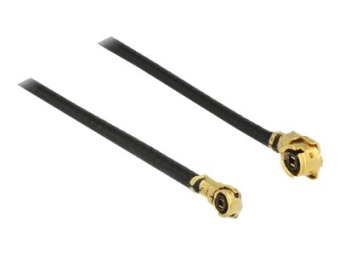 Delock Antennenkabel - MHFU.FL Stecker gewinkelt zu MHF4HSC Stecker gewinkelt